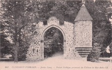 63 CLERMONT FERRAND GARDEN LECOQ GOTHIC PORTAL OF THE CASTLE OF MAL AS