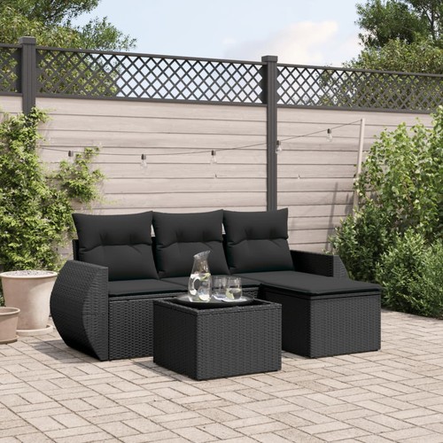 Salon jardin avec coussins - jardin,