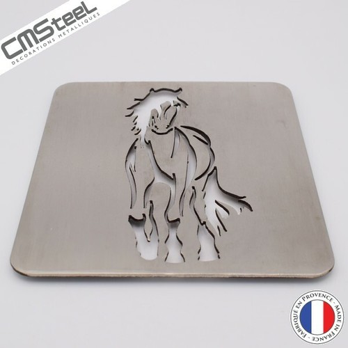 Dessous plat cheval face - dessous,