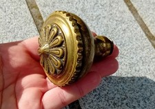 Antique bronze or brass poppy head door knob / handle d=5.7 cm