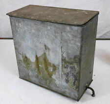 old tank ice tray water fridge cold room galvanized steel