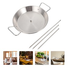  1 Ensemble de poulet rôti poêle à viande pratiques support grillé grillé en