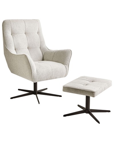 Fauteuil avec pouf - fauteuil,