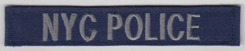 Vintage nyc police tab - nyc, tape