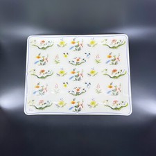 Gien France Oiseaux De Paradis 19"x14.5" Acrylic Serving Tray EUC