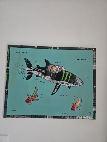 Tintin kuifje art upcycling - art,