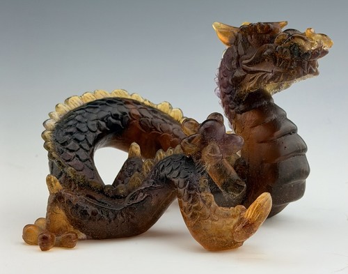Mint daum pate verre dragon - mint, de