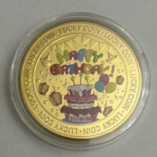? Pièce de Monnaie Anniversaire "Lucky Coin" - Souhaits en Or ✨