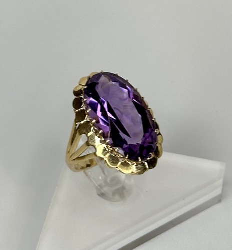 Bague marquise jaune 18 - jaune,