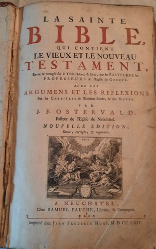 Sainte bible réformée par - la,