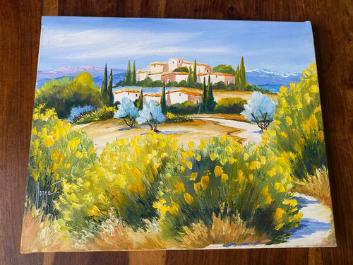 Peinture huile sur toile - sur,