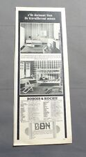 PUB PUBLICITE ANCIENNE ADVERT CLIPPING 040617 MEUBLES LAQUE BLANC BOBOIS & ROCHE