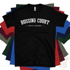 BUSSING COURT MAYS CHAPEL T-SHIRT Baltimore Maryland USA retro varsity gift