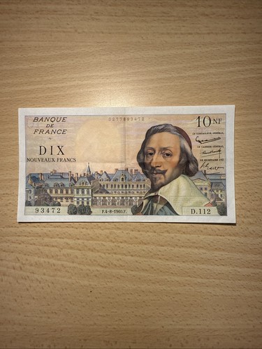 Billet 10 nouveaux - nf,