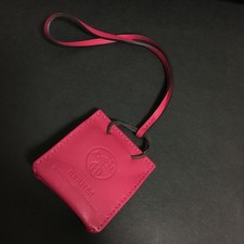 HERMES Sac Orange Feu Agneaumilo Leather Bag Charm/2BH2833