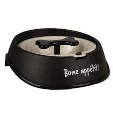 Gamelle anti -glouton ø 12.5 cm, 400 ML, noir, pour chien.