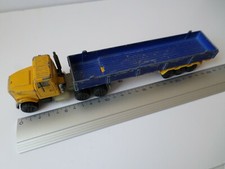 unbranded blue trailer flatbed model trailer - majorette