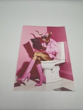 Affiche Vache Fashion Rose WC