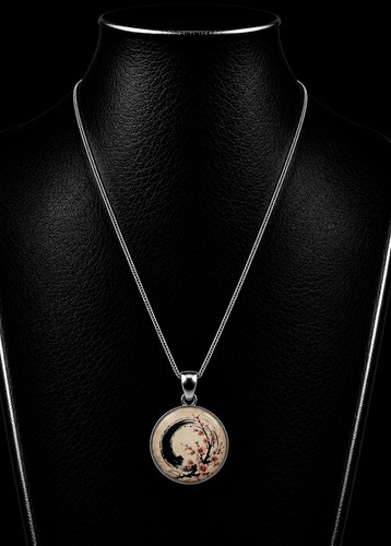 Collier geisha ombrelle rouge - collier,