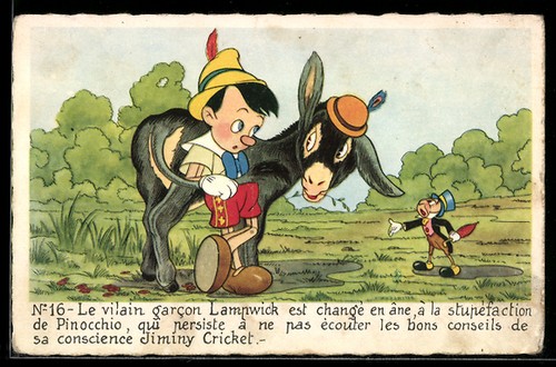 Carte postale walt disney - carte,