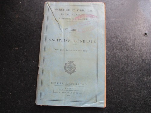 Militaire livret discipline - militaire,