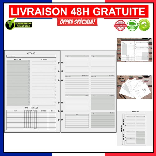 Agenda semainier flexible - flexible,