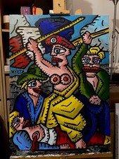 LA LIBERTÉ  ---ACRYLIQUE SUR
