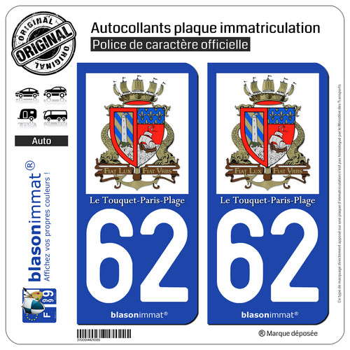 Autocollants plaque - 2,