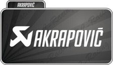 1 Akrapovic Pre-Spaced Heat Resistant Stickers 12x2.6cm  