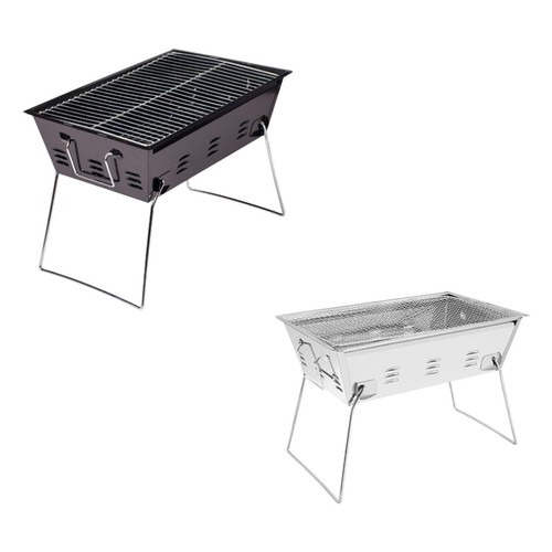 Camping charcoal grill - grill, pliant