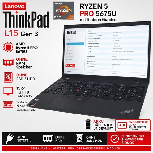 Lenovo thinkpad l15 gen - thinkpad, 3