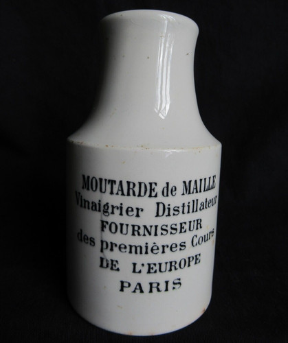 Ancien pot moutarde maille - pot,