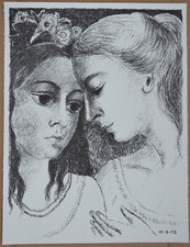 Lithographie de Paul DELVAUX