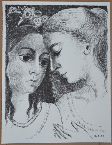 Lithographie paul delvaux - lithographie, de