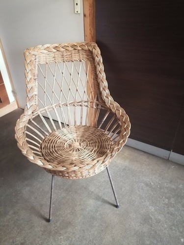 Fauteuil osier design 1950 - , 60