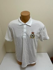 CLEARANCE: Royal Air Force Police embroidered Polo shirt - White Large