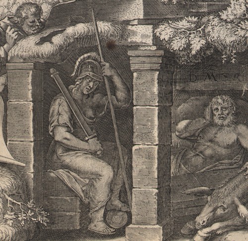 1733 gravure emblême - 1733,