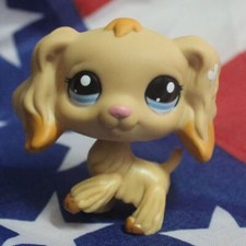 Littlest Pet Shop cocker spaniel dog #1716 LPS kid toy 