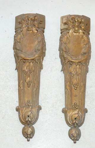 Paire ornements bronze - en,