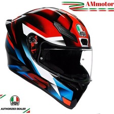 Casque Agv K1 S Fastlap Black Red Blue Intégral De Moto Taille L 59 - 60 HELMET