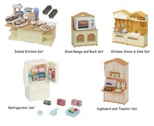Ensemble de 5 types de meubles Sylvanian Families Calico Critters maison de...