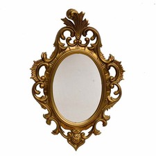 Petit miroir glace cadre ovale