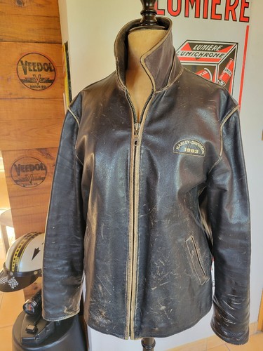 Blouson cuir moto - cuir,