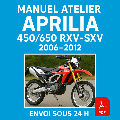 Manuel atelier aprilia - aprilia, 450/650