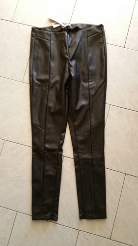 Pantalon noir faux cuir - pantalon,