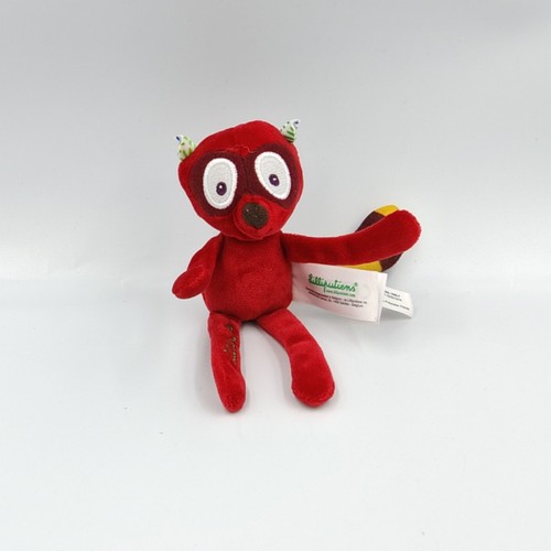 Mini doudou raton - laveur, rouge