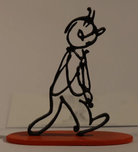 Tintin sculpture alph art - -art,