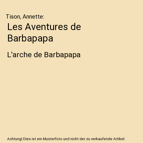 Les aventures barbapapa - de,