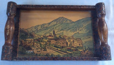 plateau ancien pyrogravure