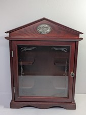Jack Daniels Wooden Cabinet Display Case With Front Glass Door